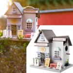 Nisthilfe Vogelhaus in Kaffeehaus-Optik Holz - Brutplatz für Haussperlinge & ...