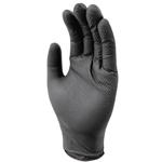 Nitrilkautschuk Handschuhe 50 Stk. XL schwarz - Diamantenstruktur für sichere...