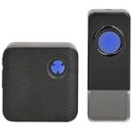 Kabelloses Türklingel-Set mit 58 Melodien, schwarz – IP55 wetterfest, LED Lic...