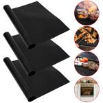 Antihaft BBQ-Grillmatte, 3er-Set Bratmatte aus Glasfaser-Material, wiederverw...