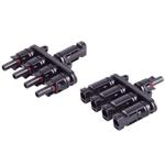 T-Stecker-Adapter Set 4/1 - MC4-kompatibel für mühelose Parallelschaltung von...