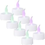 Flackerndes LED-Teelicht 8er-Set - Sanfter Farbwechsel & 6h Timerfunktion - Ø...