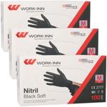 Einweg-Nitril-Handschuhe Schwarz 300 Stk. M - Puderfrei - Für Medizin, Küche,...