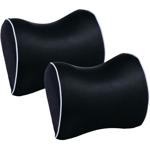 2er-Set Komfortables Auto-Nackenstützkissen aus Memory Schaum (Schwarz): Ange...