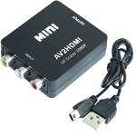 AV zu HDMI Adapter 1080p Full HD – RCA auf HDMI Konverter, inkl. USB-Stromkab...