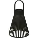 Solar Hängelampe schwarz (20x24cm) in stylischer Gitteroptik - Pendelleuchte ...