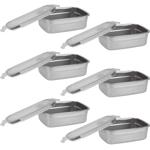 6er-Set Frischhaltedose Edelstahl - 750ml Lunchbox für Transport & Aufbewahru...