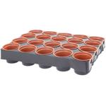 Anzuchtschale mit Anzuchttöpfen 20 Sück, praktische Töpfchen zur Aussaat, lan...