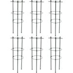 6er-Set Stabile Pflanzenstütze, rund, 45 x Ø 18 cm, für kletternde Pflanzen &...