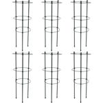 6er-Set Pflanzenstütze rund - Rankhilfe für Tomaten & Kletterpflanzen - Ø 21x...