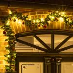 Künstliche Tannengirlande LED Lichterkette - 500 cm, 80 warmweisse LEDs, 36 C...