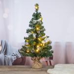 Künstlicher Weihnachtsbaum 75cm - LED Beleuchtung, geschmückt mit 20 warm-wei...