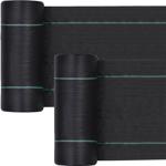 2er-Set Reissfeste Anti Unkraut Folie, 1 x 10 m, wasserdurchlässig & UV-bestä...