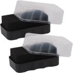 Schuhpolitur Schwamm 2er-Set - für Leder & Kunstleder - verleiht neuem Glanz,...