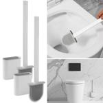2er-Set WC-Bürste mit Silikonborsten, 2 Toilettenbürsten inkl. Bürstenhalter,...