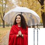 2er-Set Transparenter Kuppel-Regenschirm, Ø 100 cm – Modern & stilvoll, stabi...