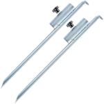 2er-Set Sonnenschirmständer Erdspiess Metall - Sicherer Halt für Sonnenschirm...