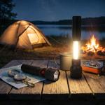 2-in-1 Arbeitsleuchte & LED-Taschenlampe mit ausziehbarer COB-LED, 300 lm, IP...