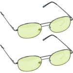 2er-Set Nachtsicht-Brille - Kontrastverstärkend für optimale Sicht bei Nacht ...