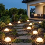 Solarleuchten 5er-Set mit Erdspiess & Farbwechselfunktion - Gartenbeleuchtung...