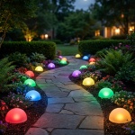 3er-Set Solarleuchten mit Erdspiess - Farbwechselfunktion - 5 Bodenleuchten Ø...