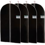 Kleiderschutzhülle 4er-Set schwarz - Staub & knitterfreie Aufbewahrung für He...