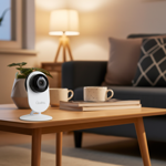 Full-HD-IP-Überwachungskamera mit Nachtsicht, 135° Weitwinkel – WLAN-Kamera m...