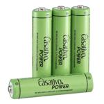 AAA Akkus (4er Pack) 1100 mAh mit Case – Wiederaufladbare Micro-Zellen mit ge...