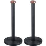 2er-Set Design Küchenrollenhalter - Schwarz/Roségold, Metall-Küchenhelfer - S...