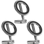 3er-Set Hochwertige Handy KFZ-Halterung MagSafe komp., chrom-schwarz glänzend...