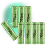 AA Akkus 2700 mAh im 8er Pack mit Case – Wiederaufladbare Batterien, stark & ...