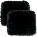 2er-Set Kuschelfell aus Kunstfell - Wildlederimitat Unterseite für gemütliche...