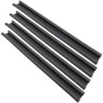 4er-Set Zugluftstopper Schwarz mit Doppeldichtung für Türen - Senkt Heizkoste...