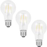 3er-Set LED-Filament-Lampe A60 - 360° warm-weisse Beleuchtung für entspannte ...