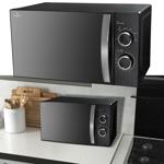 Mikrowelle mit Grillfunktion (20 L, 700W) – Moderner Mikrowellenherd, Auftau-...