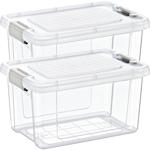 2er-Set Vorratsbox, 1250ml, transparent