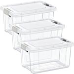 3er-Set Vorratsbox,1250ml, transparent