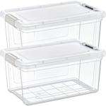 2er-Set Vorratsbox 9L transparent - Hygienische Aufbewahrung für Müsli, Mehl,...