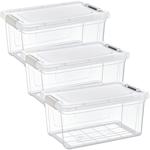 3er-Set Vorratsboxen 9L - Transparentes Kunststoffmaterial für Müsli, Mehl, R...