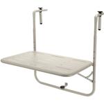 Platzsparender Balkon Hängetisch (beige, 60x40cm): Ideal für kleine Balkone &...