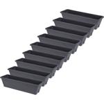 9er-Set Blumenkasten Anthrazit 50 cm - Robust, UV-beständig & Witterungsbestä...