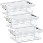 3er-Set Vorratsboxen – 1,5l transparent – Schutz vor Motten & Staub – Für Müs...