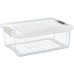 Praktische 12 Liter Aufbewahrungsbox mit Deckel, 41,3 x 29,2 x 15,3 cm, Premi...