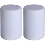 2er-Set Kabellose LED Tischlampe mit Farbsteuerung & Fernbedienung: Batterieb...