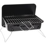 Klappbarer Holzkohlegrill, Edelstahl Rost, 35x25cm, schwarz – Mobiler Grillsp...
