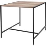 Beistelltisch Quadratisch Holzoptik - schwarz, 49 x 49 x 49cm - moderner Tisc...