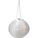 Solar LED Lampion mit Dämmerungssensor, weiss, Ø 28 cm: Automatische Gartenle...