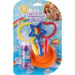 Farbenfrohes Seifenblasen-Set mit 3 unterschiedlichen Blasringen und 50ml Sei...