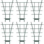 6er-Set Fächerspalier/Pflanzgitter, grün, 49 x 29 cm, für Kletterpflanzen & R...
