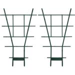 2er-Set Stabiles Fächerspalier Pflanzgitter, grün, 59 x 33 cm, wetterfest, de...
